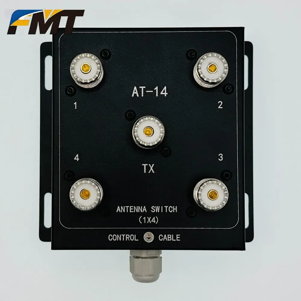 FMT .AT-14 4-Way Coax Remote Antenna Switch, Convenient Switching, 1.8MHz-60MHz 500W PEP