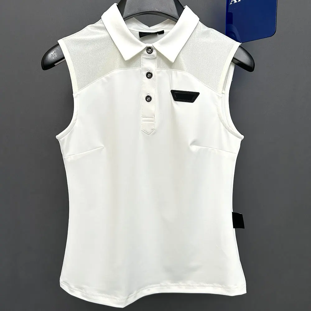 2025 New Women\'s Golf Sleeveless T-shirt, Golf Sports Shirt, Comfortable, Breathable, Quick Drying, Free Shipping