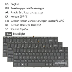 US Russian Arabic Korean Swedish Finnish Norwegian Danish German QWERTZ Spanish Keyboard for HP PROBOOK X360 440 G1 Backlit /No