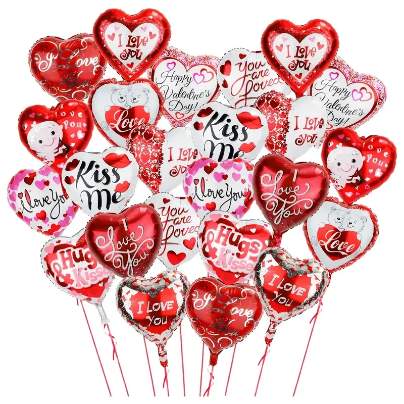 10pcs 10 inch random printed love balloons Valentine's Day birthday wedding engagement party decoration balloons