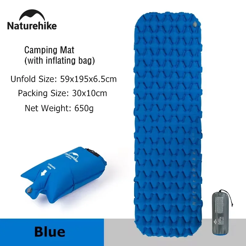 Naturehike エアマット ダブル 1.8/2.1 R値 折りたたみ式