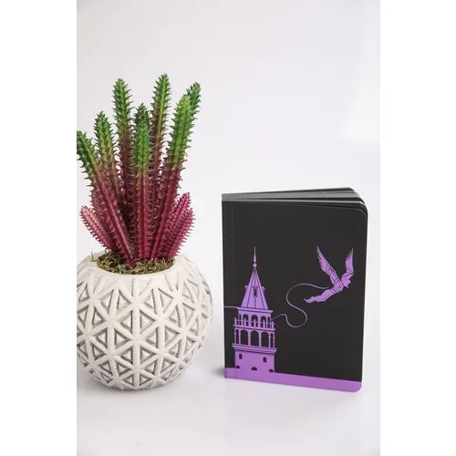 Kibrithane Flower Special Day Concept Sukulent Concrete Plant Pot and Design Notebook KCS0420054