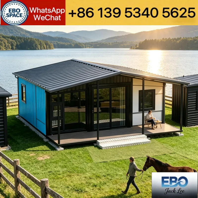 Weatherproof Expandable Modular House Prefabricated Tiny Villa Complete Interior Decoration Holiday Cabin