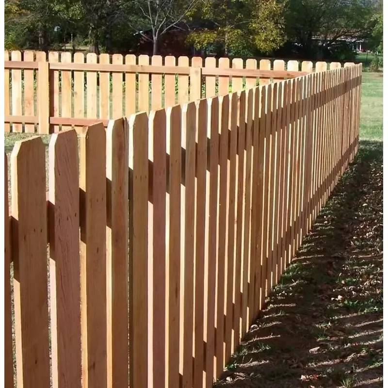 Cedar Dog Ear Design Solid Wood Garden Fence Board Nature-inspired Wooden Cutting Board