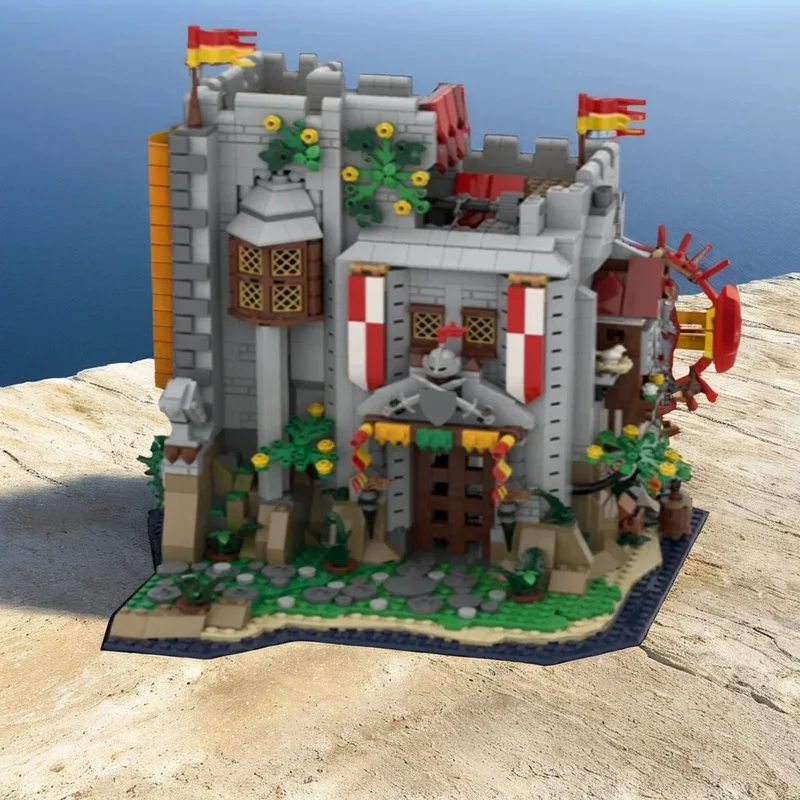 2347pcs MOC Castle Lion Knights Lion s caslte gatekeeper tower Model Building blocks Construction Brick Christmas gift toys