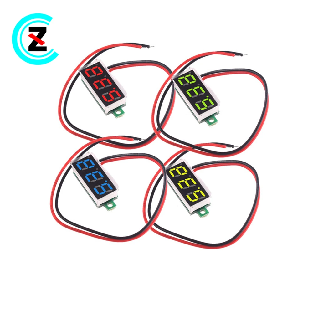 

0.28 inch small digital digital display DC voltmeter first two lines DC2.5-40V adjustable reverse protection ZN028-V2.0