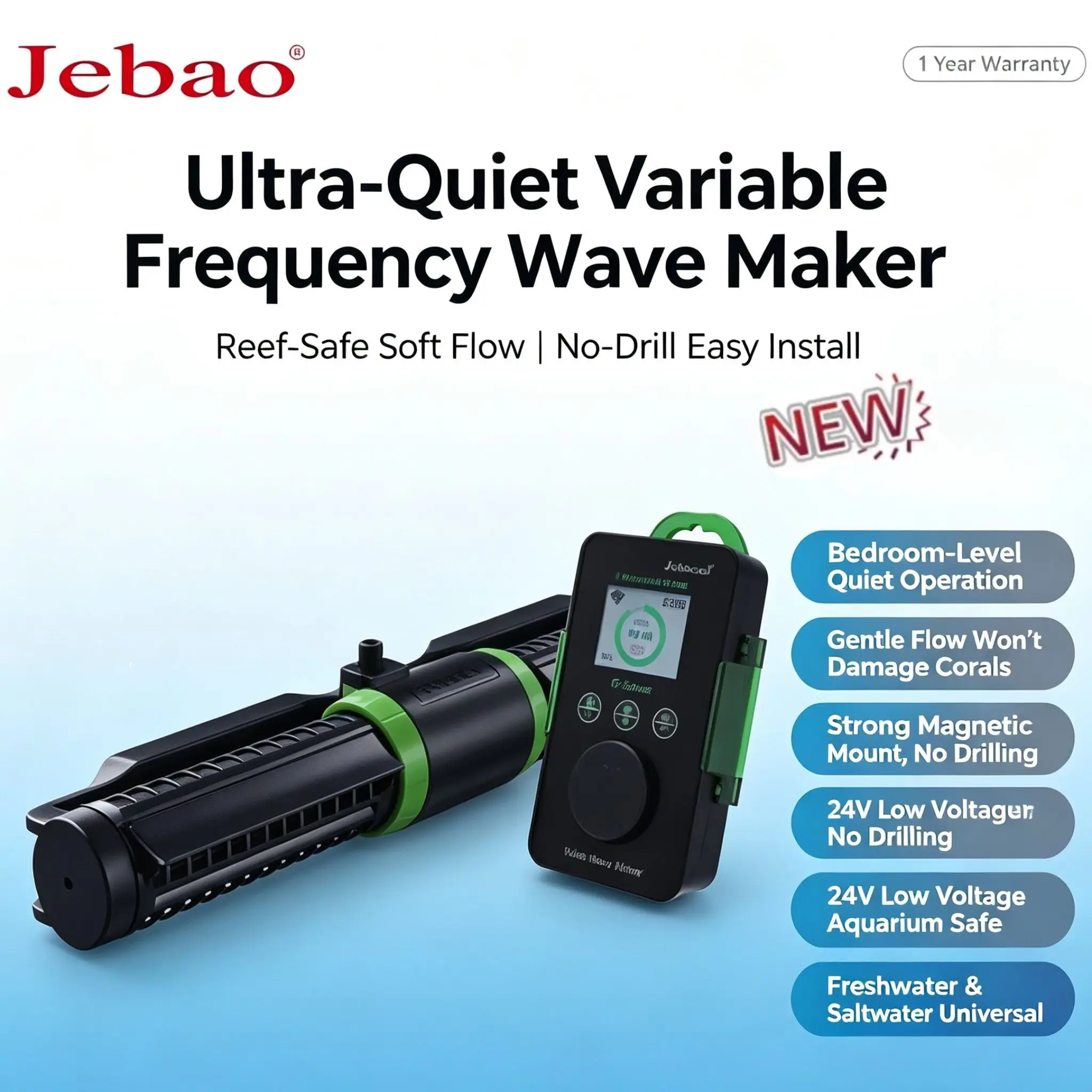 Jebao Jecod Factory Direct GCP Smart Aquarium Circulation Pump Bluetooth/WiFi for Marine Coral Reef Fish Tank