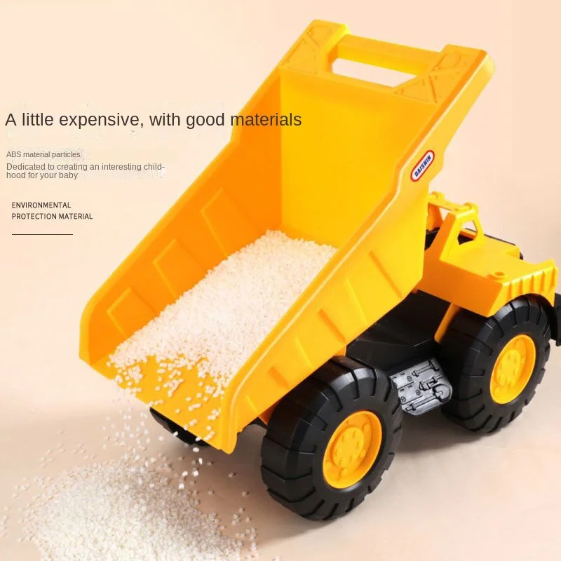 

Excavator Car Dumptruck Simulation Children's Excavator Toy Engineering Vehicle Beach Sand Playing Thick Durable Fall Resistance