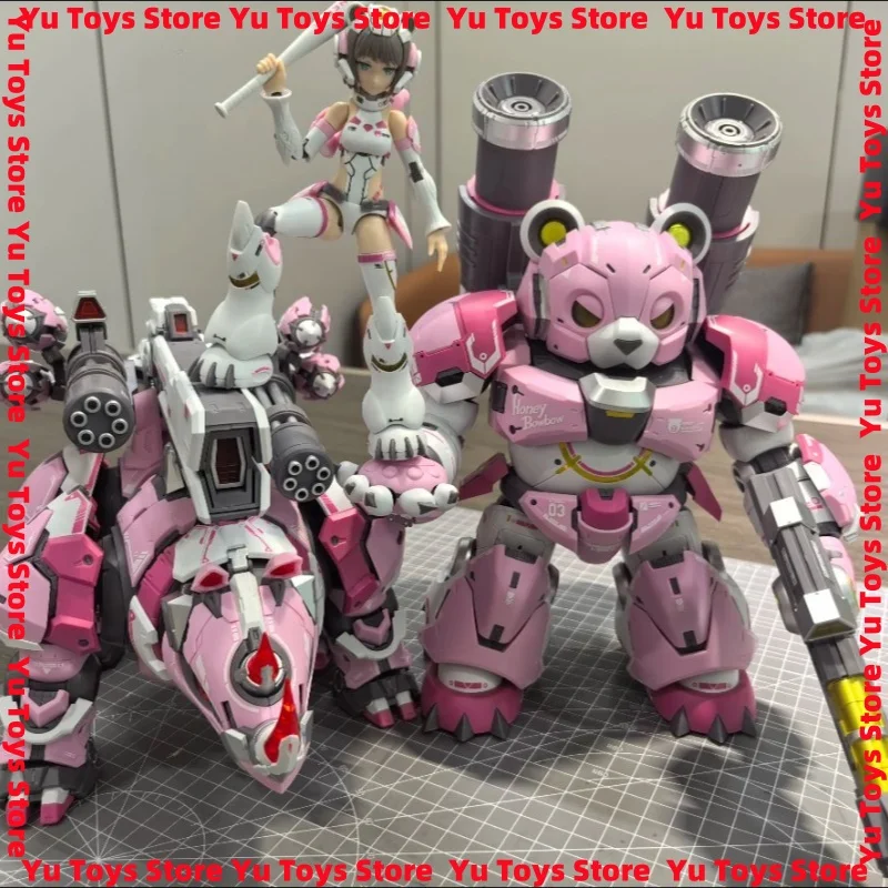 

В наличии Soul Girl Lazy Assembly Mecha Seven Sins Mecha Girl Фигурка Cool Hani Hug Coconut Crash Rhino Модель Сюрприз