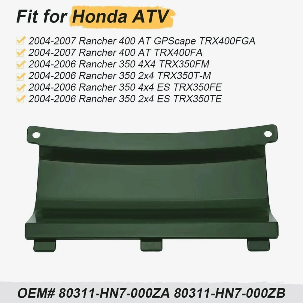 MATI Tapa de batería Tapa Adventure Green para Honda Rancher 400 350 TRX400 FA/FGA TRX350 FM/FE/TM/TE 2004-2007 80311-HN7-000ZA