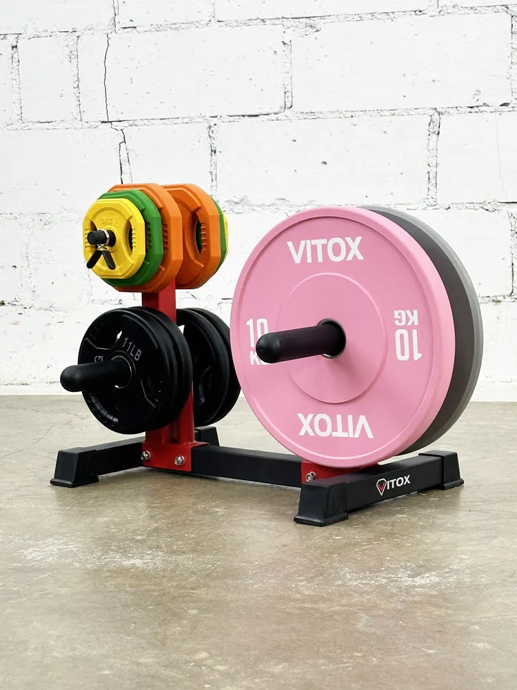 Bars and Bars Storage Rack Barbell Plates Barbell Storage Rack with Large and Small Holes
