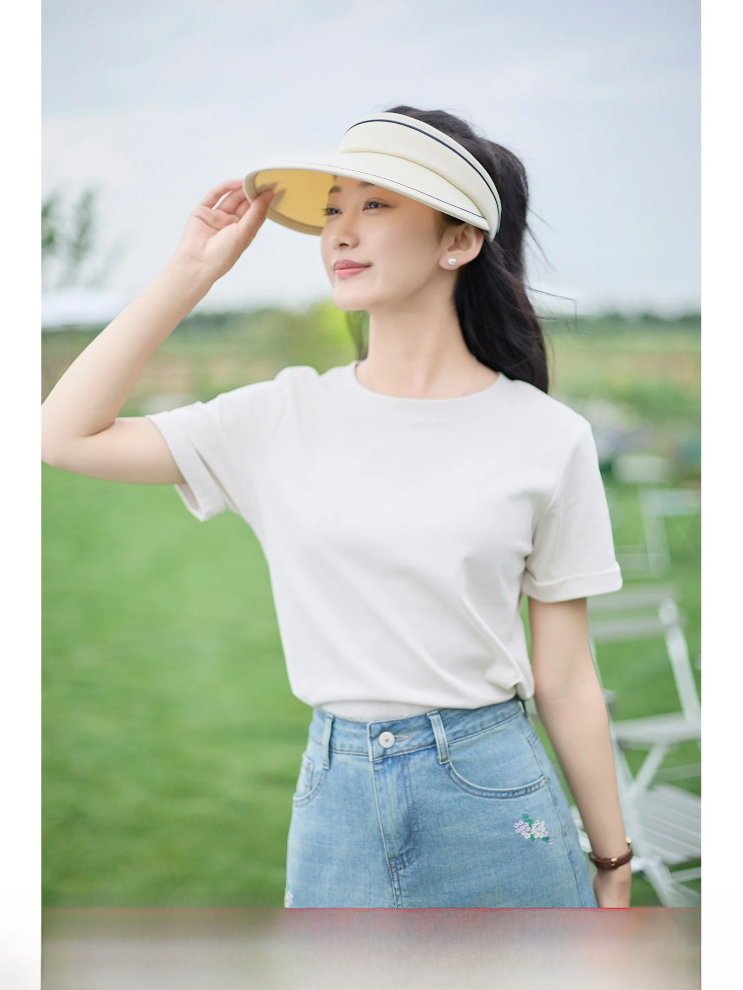 

Zillal Basic Short Sleeve T-Shirt Smooth Cool Sensation UV Protection round Neck Cotton Polyester Blend Summer Casual Wear