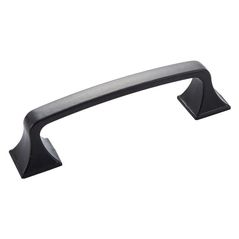 Cabinet Handles Matte Black Modern Minimalist Pulls for Home Kitchen Wardrobe Drawer Furniture Hardware Fixture Durable