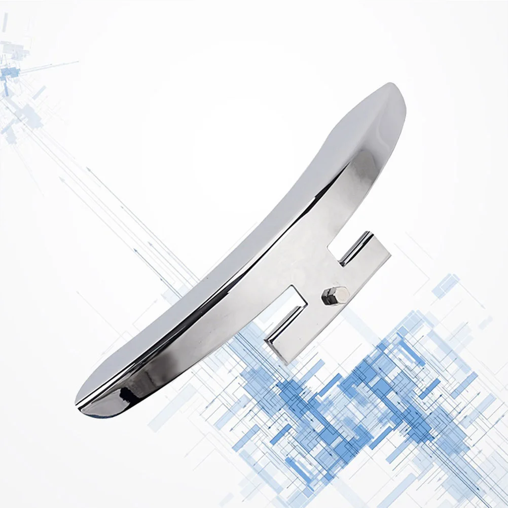 

Silver Zinc Alloy Banjo Armrest Single Leg Durable Banjo Replacement Parts Protector Accessory for Vintage Restoration