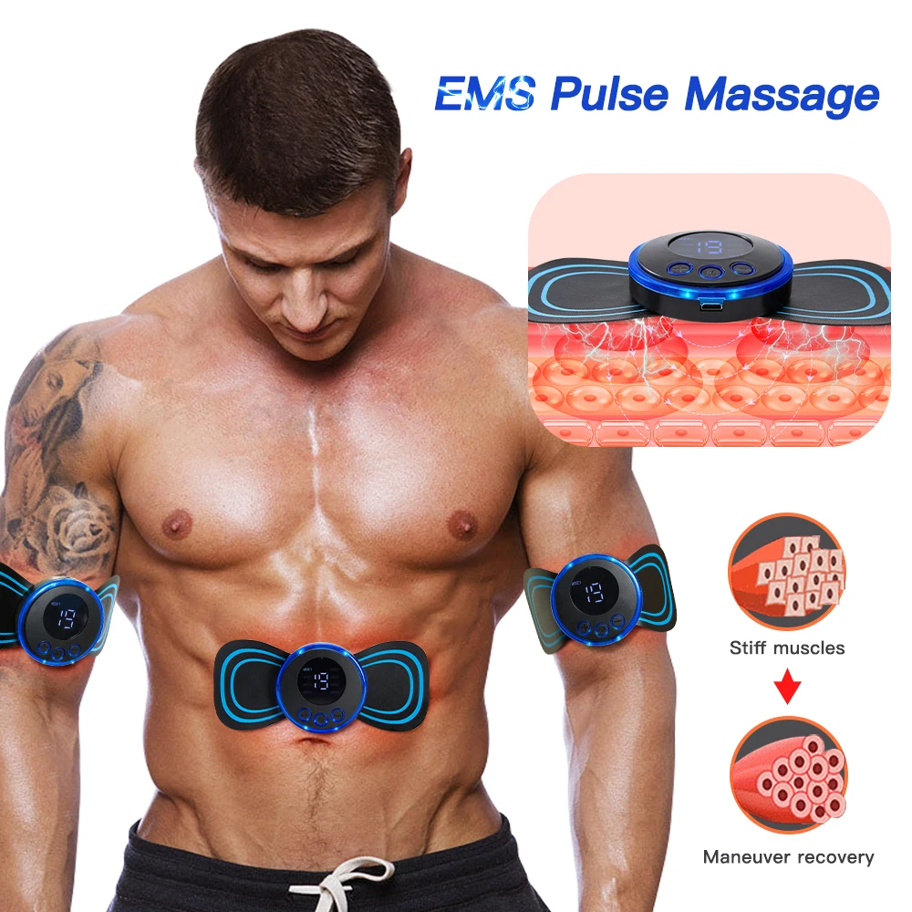 EMS Abdominal Fitness Instrument Neck Releaser Pulse Neck Massager Bodybuilding Muscle Stimulator Gym Relief Pain Dropshipping