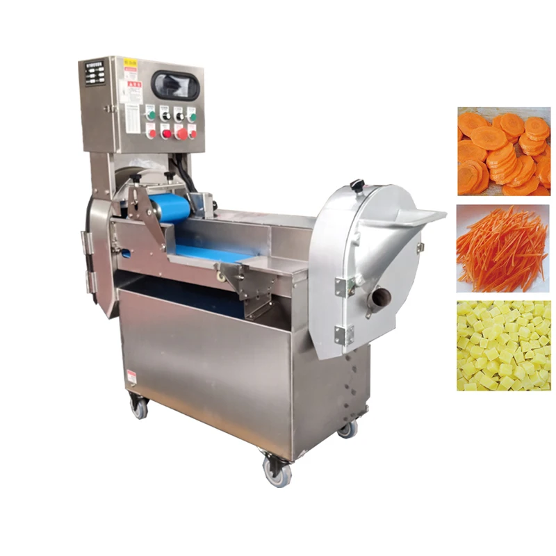 Commercial Vegetable Cutter Machine Electric Onion Slicer Machine Food Shredder Vegetable Dicing Machine Ginger Cutter