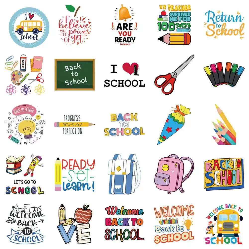 Zurück zu Schule Graffiti Aufkleber DIY Notebook Skateboard Telefon Fall Gepäck Selbst-Klebe Dekoration Aufkleber Decals Aufkleber