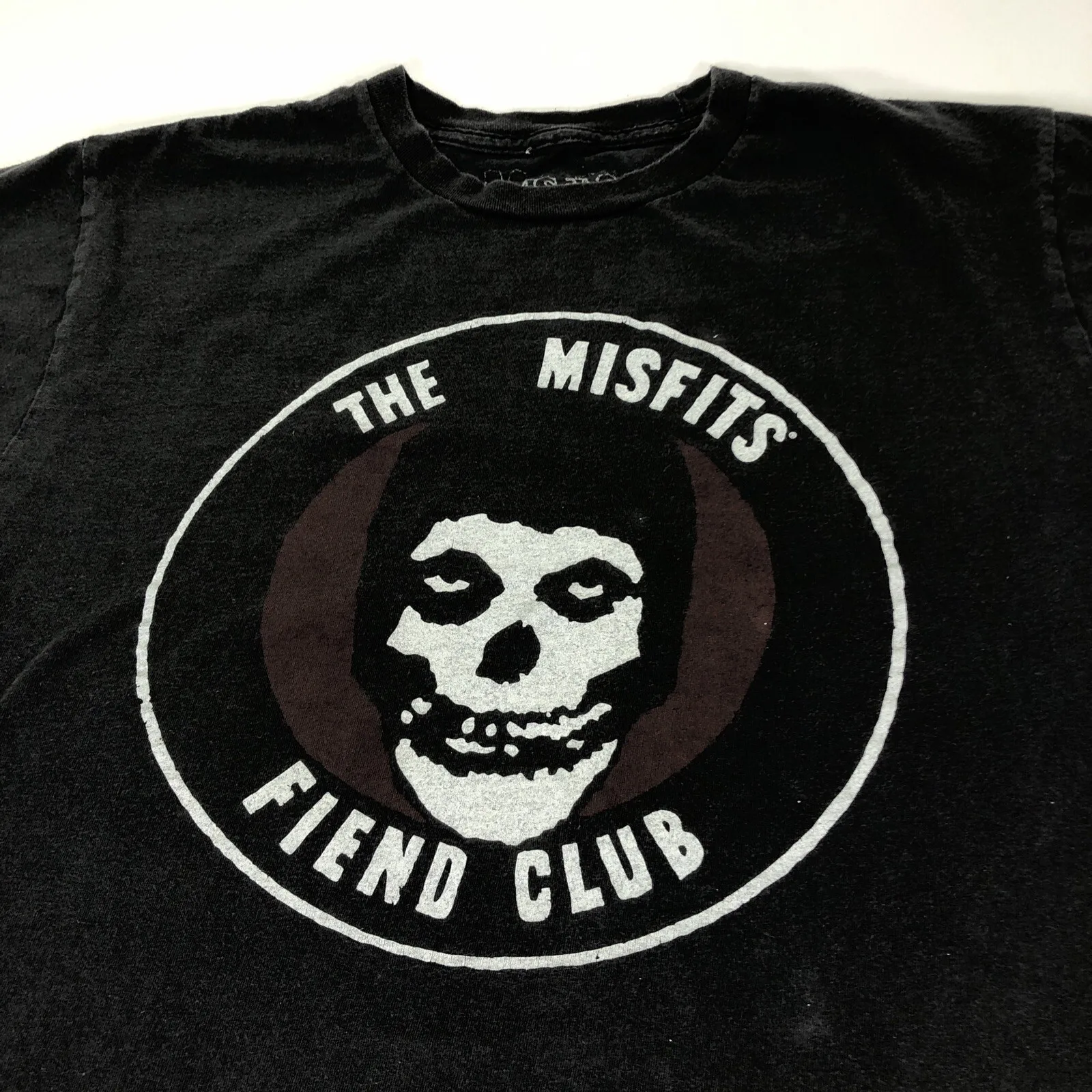 تي شيرت برسومات عتيقة بشعار Misfits Fiend Club Crimson Ghost للجنسين
