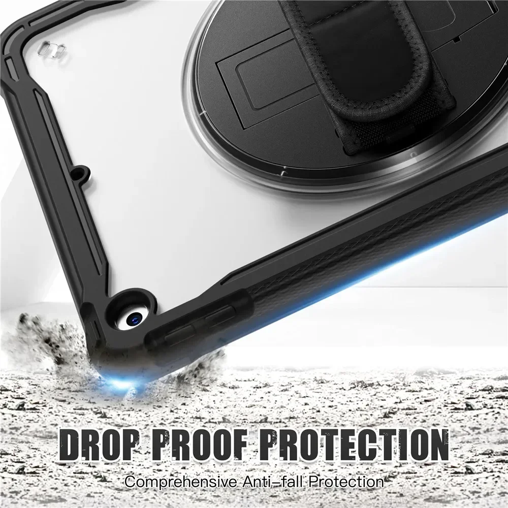 Imagem -04 - Prova de Choque para Ipad Tablet Cover Pet Screen Protector Strap Air Ipad Pro 9.7 5th 6th 10.2 7th 8th 9th 10.9 10 10th Generation Case à