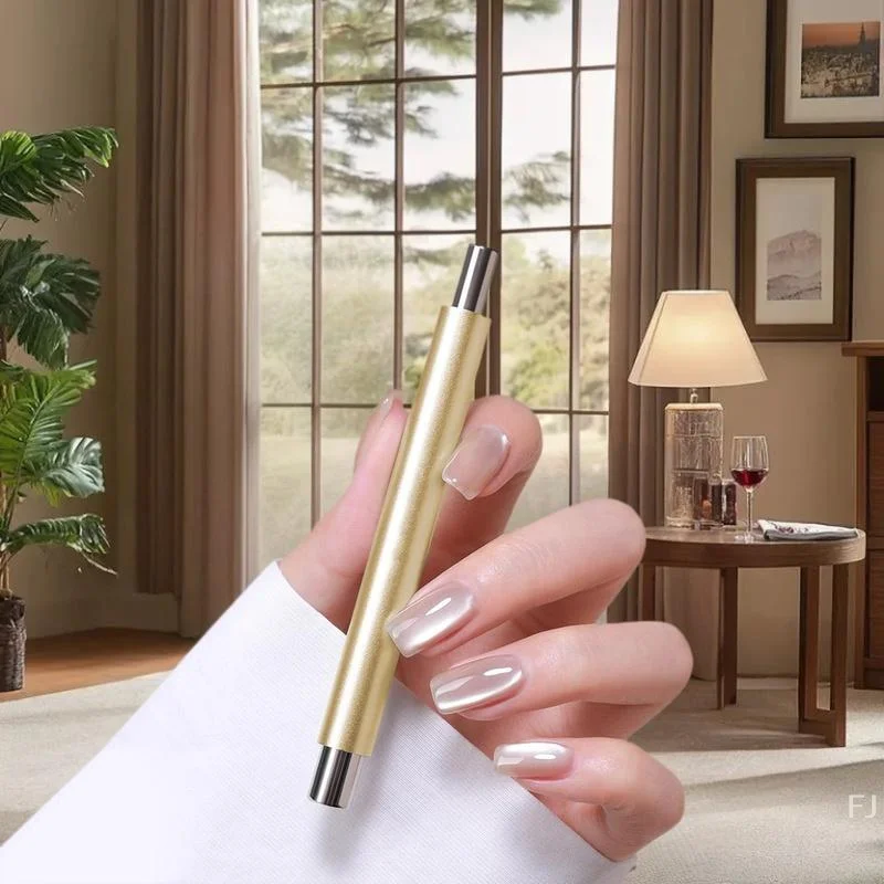 Zylindrischer französischer Magnetstift, doppelköpfiger Katzenaugen-Stil, langlebige runde Stahlkugel, 1 Stück