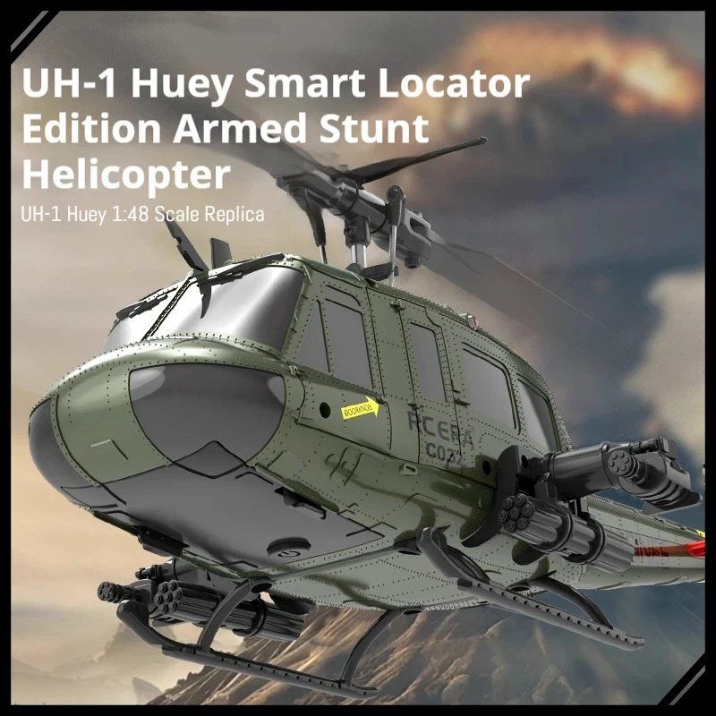 

UH-1 Huey Scale 6CH RC Вертолет без элеронов Перевернутый полет Электрический самолет с дистанционным управлением 3D Трюк Модель самолета Игрушка для взрослых