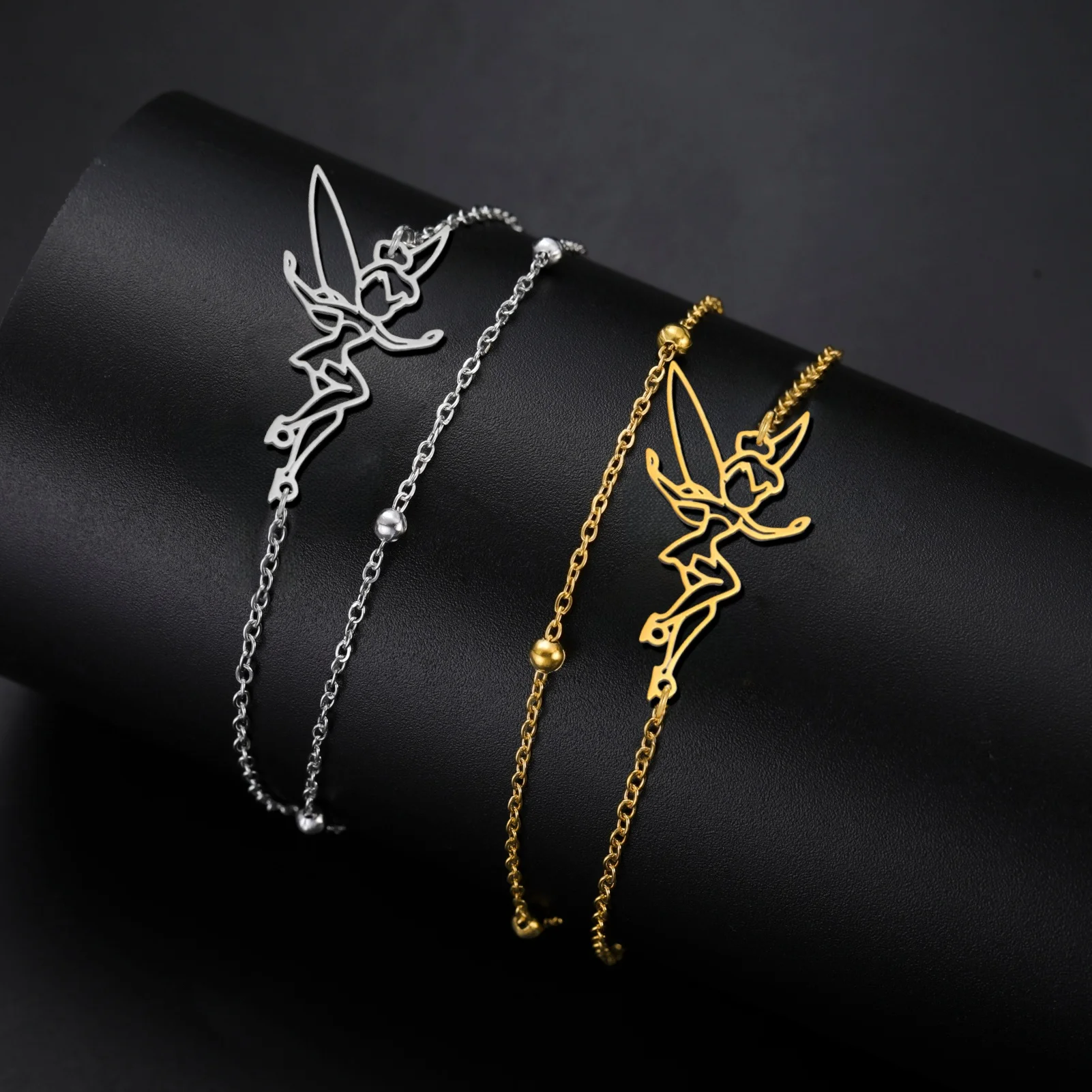 1pc Fairy Pixie Bracelet Magical Fairy-tale Elf Charm Beads Bracelet For Girl Trendy Exquisite Princess Angel Jewelry Gifts