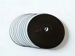 Black Music CD Blank Disc Empty CD-R discs Recordable 700MB 80MIN 52X CDR Disc Printable 10Pcs