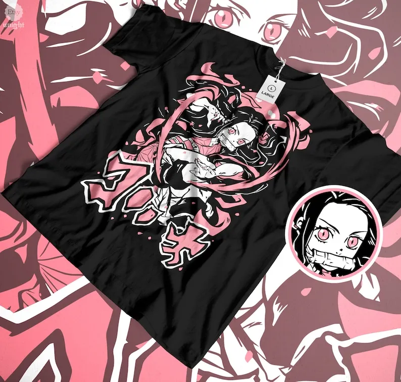 Unisex Edo Demon Guardian T-Shirt - Anime Spirit Defender, Manga Demon Warfare, Japanese Folklore Garb, Enigmatic Warrior Attire