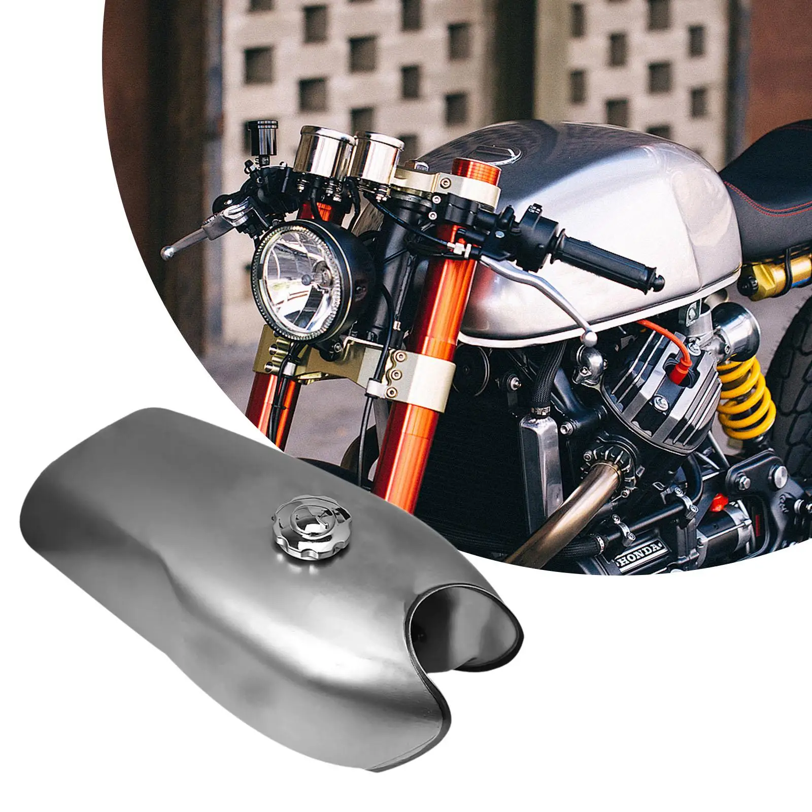 Motorcycle Fuel Tank Leakproof Fuel Gas Tank for RD50 Repairing Accessory Spare Parts Replacement Convenient Installation