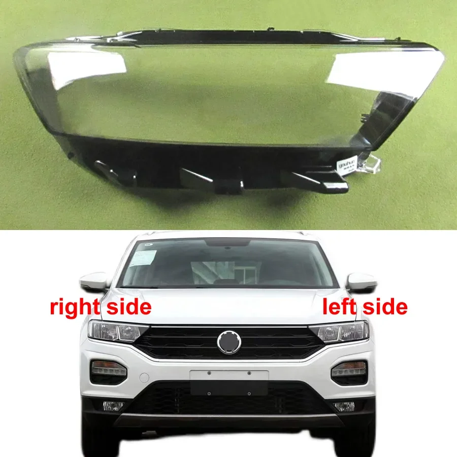 

For Volkswagen VW T-ROC 2018 2019 2020 2021 Car Accessories Headlight Cover Lampshade Case Headlamp Shell Lens Plexiglass