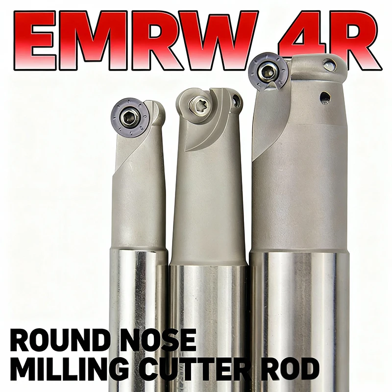 EMRW 4R round nose milling cutter C12/C20 super shock-resistant tool holder boring bar holder for RPMT08T2 cutting tool