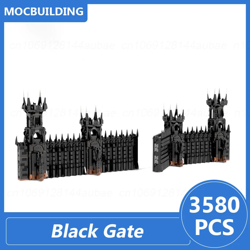 Black Gate Model Moc Building Blocks Diy Assemble Bricks Architecture Collection Display Creative Educational Toys Gifts 3580PCS