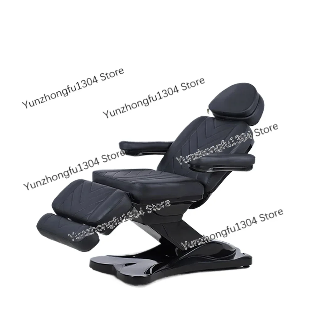Spa Salon Black 3 Motors Treatment Electric Massage Table Esthetician Beauty Facial Bed Cosmetic Couch Chair