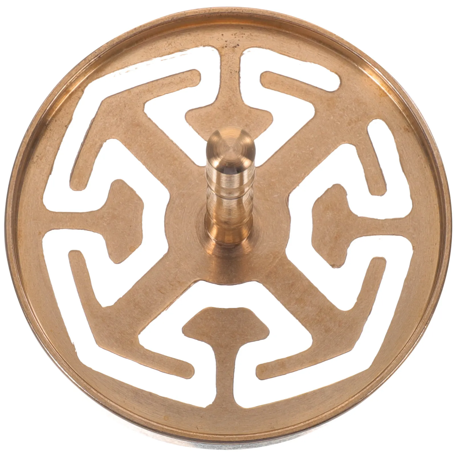 Incense Press Mold Copper Creative Pattern Ergonomic Handle Ash Flattening Tool for Home Yoga Meditation Office DIY Incense