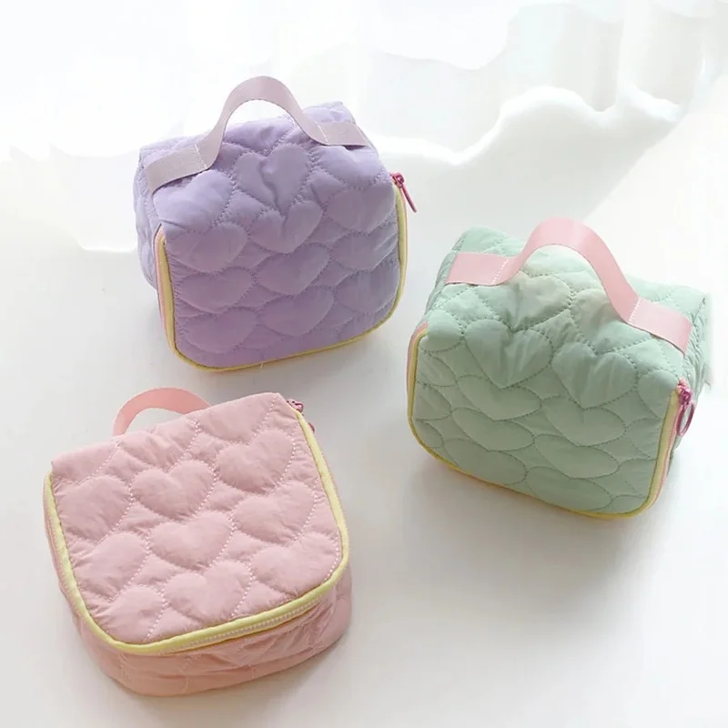 Корейская версия, милая косметичка Love, большая вместительная портативная дорожная сумка, сумка для мытья