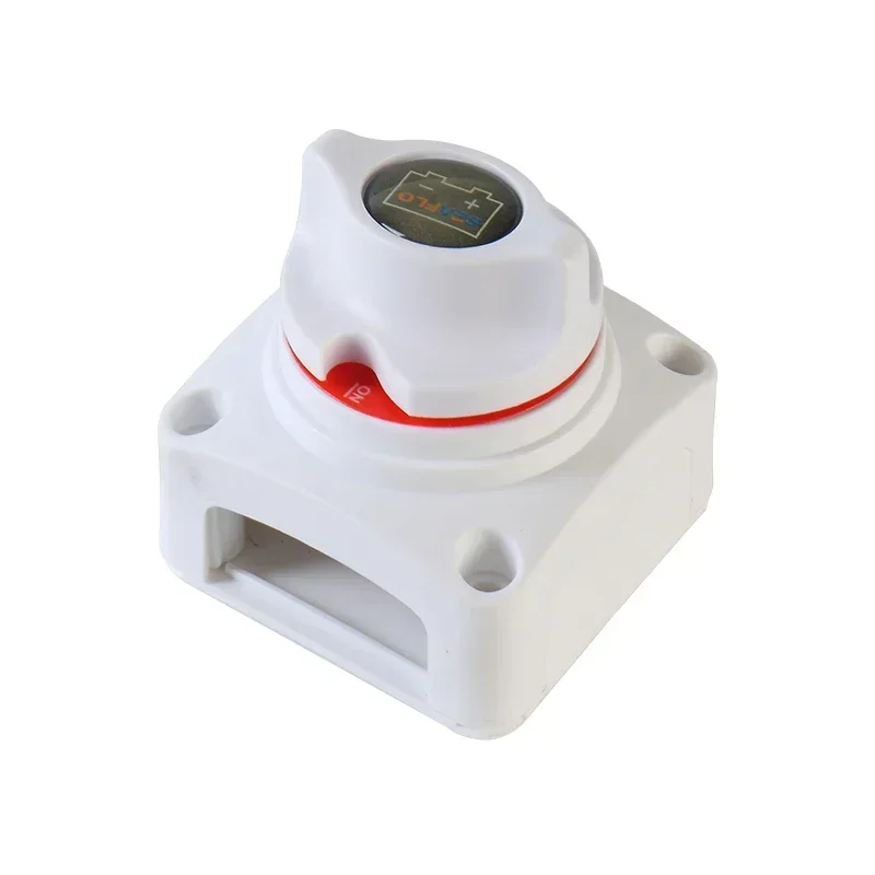 12V-48V 275A Marine Battery Disconnect Switch, Waterproof ON-OFF Master Power Cut Isolator for Boat Yacht RV Solar System