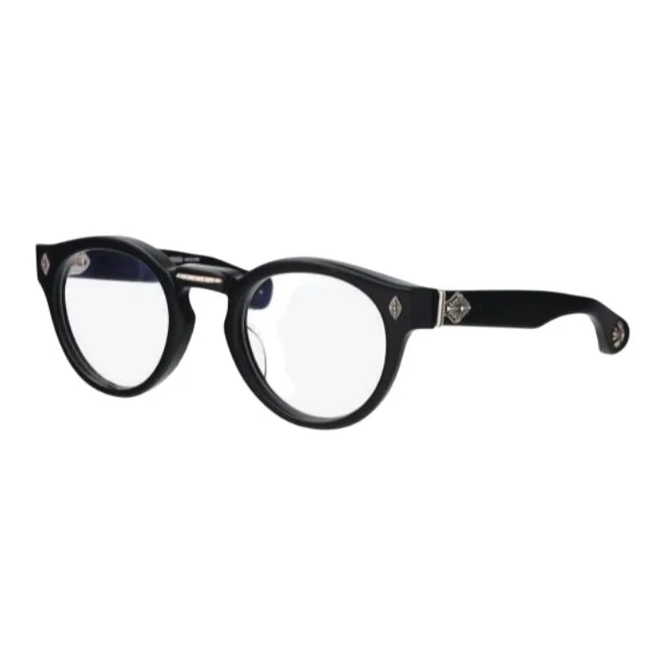 Chrome Hearts Oval Sunglasses Unisex Black PETER ARNELL BK BK