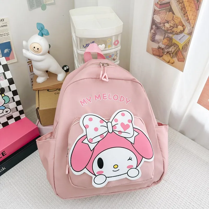 Sanrio New Hello Kitty Student Schoolbag Large Capacity Casual and Lightweight Shoulder Pad Cute Cartoon Backpack