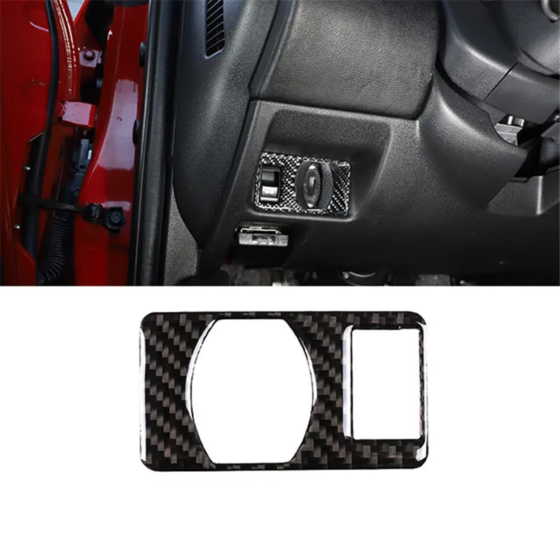 For Nissan GTR R35 2008 2009 2010 2011 2012 2013 2014 2015 2016 Indoor Trunk Switch Panel Carbon Fiber Sticker