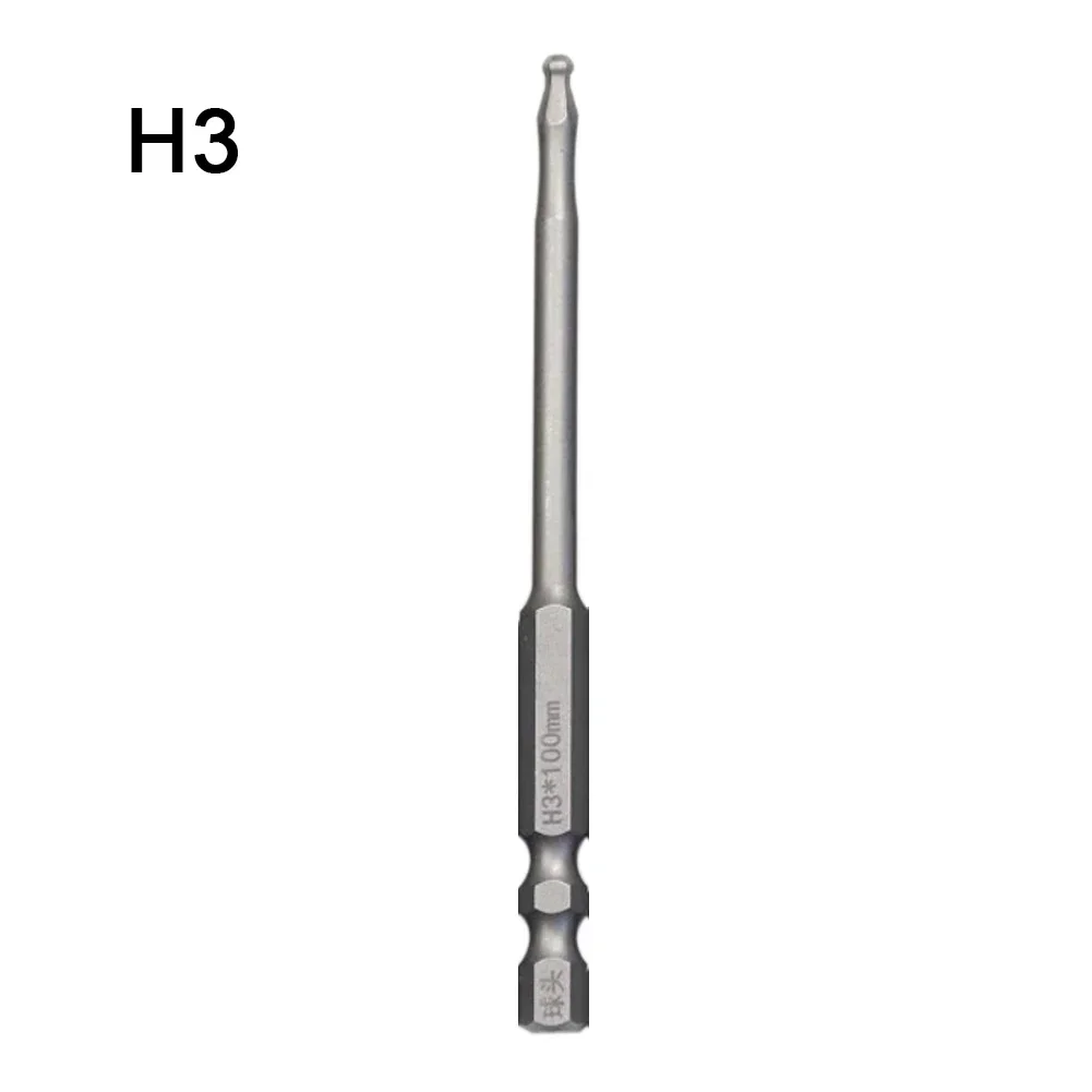 Construction Screwdriver Bit Hex Screwdriver 3.93'' Ball End Screwdriver Bit Ball Head Hexagon Screwdriver Bit