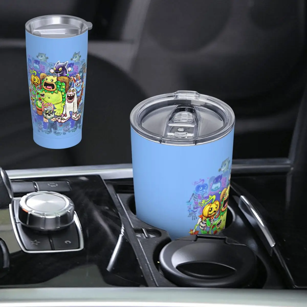 My Singing Monsters Characters Stainless Steel Tumbler Vacuum Insulated Mugs Thermal Cold Cups Straws With Lid 20oz