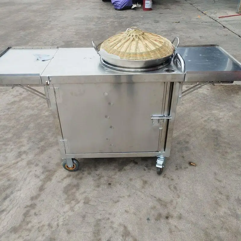 Stainless Steel New Sticky Rice Small Stall Car Guizhou Che Guiyang Movable Rice Balls