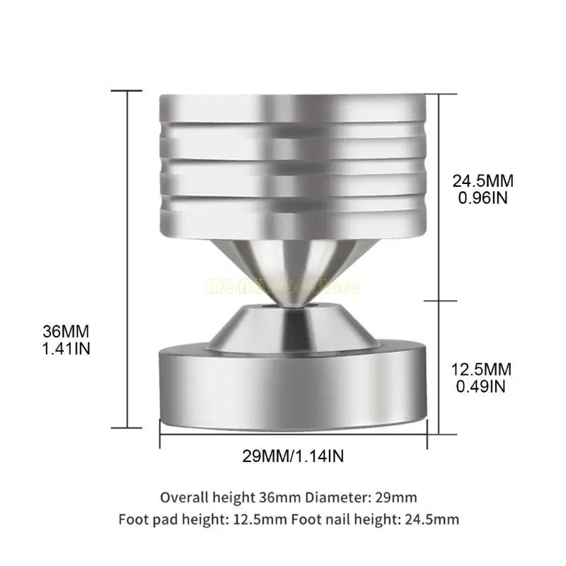 F62C 1 Box Foot Foot Foot Foot Pad 304 Stainsal Steel Sugorber Tripod Tube Amplifier Amplifier Amplifier