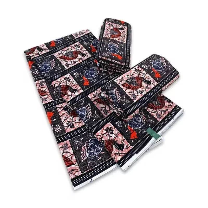 

2024 New Hot Sale African Wax Fabric Cotton Material Nigerian Ankara Block Prints Batik Dutch High Quality Sewing Cloth