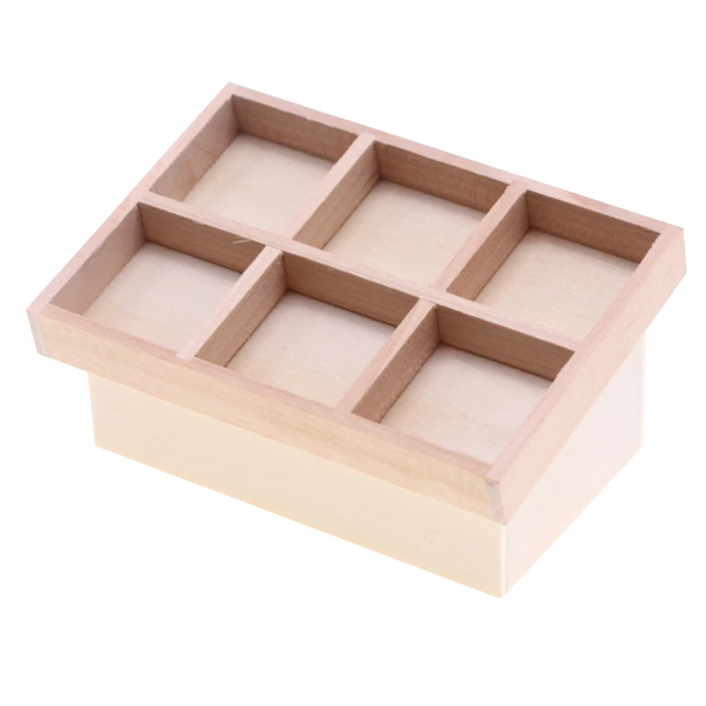 

Dollhouse Shelf: Natural Wooden Mini Fruit Vegetable Display Rack For Micro Landscape Kids Craft Miniature Holder Dollhouse