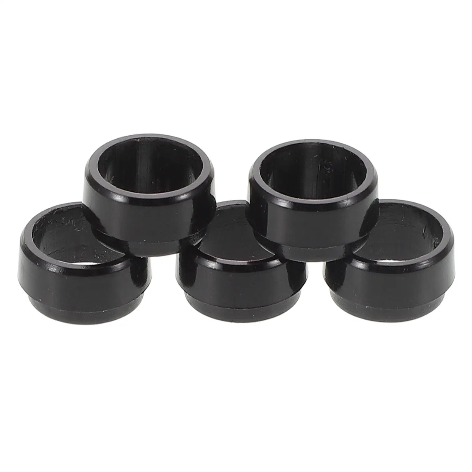 5 Pcs Golf Club Rubber Cover Wear Resistant Black Professional Golfs Ferrules Accessories Driver Protection Lightweight Antiwear