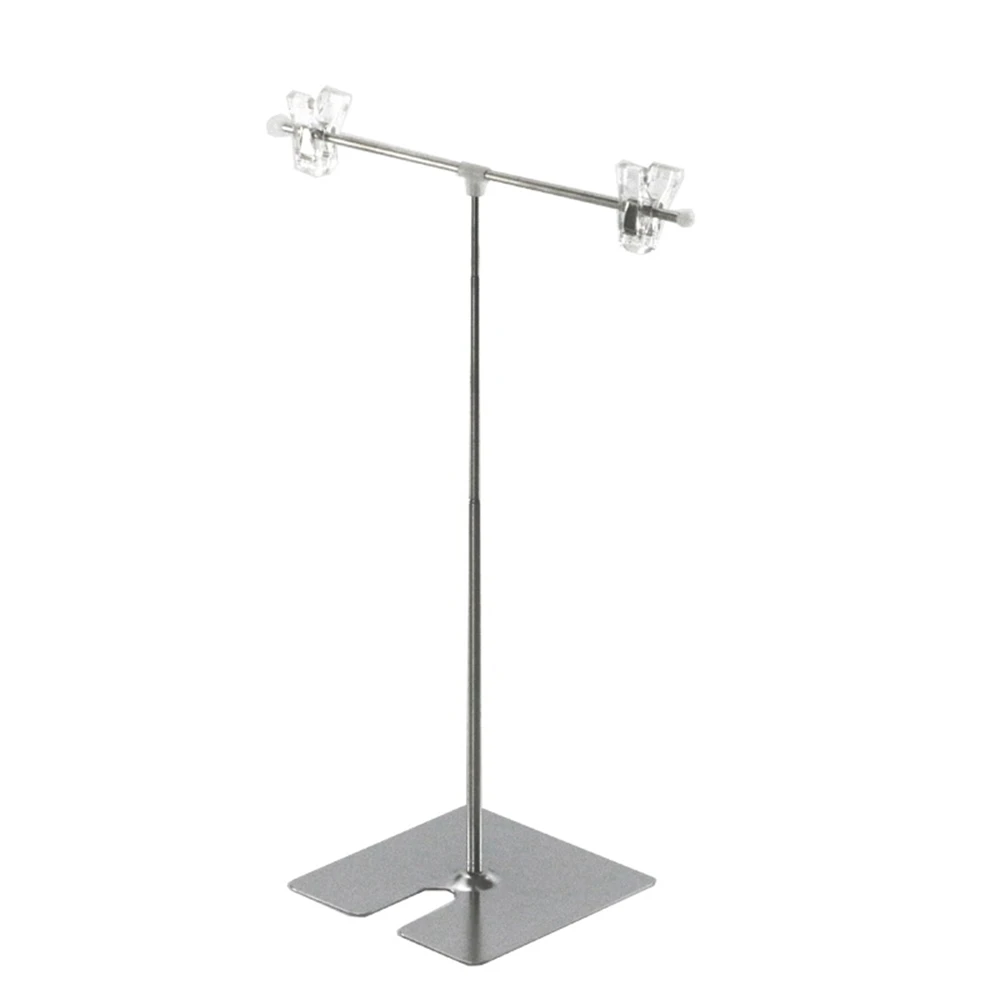 Height Adjustable T L Shape Advertising Poster Clip Stand Sign Holder Poster Table Desk Sign Picture Display Racks Label Holder