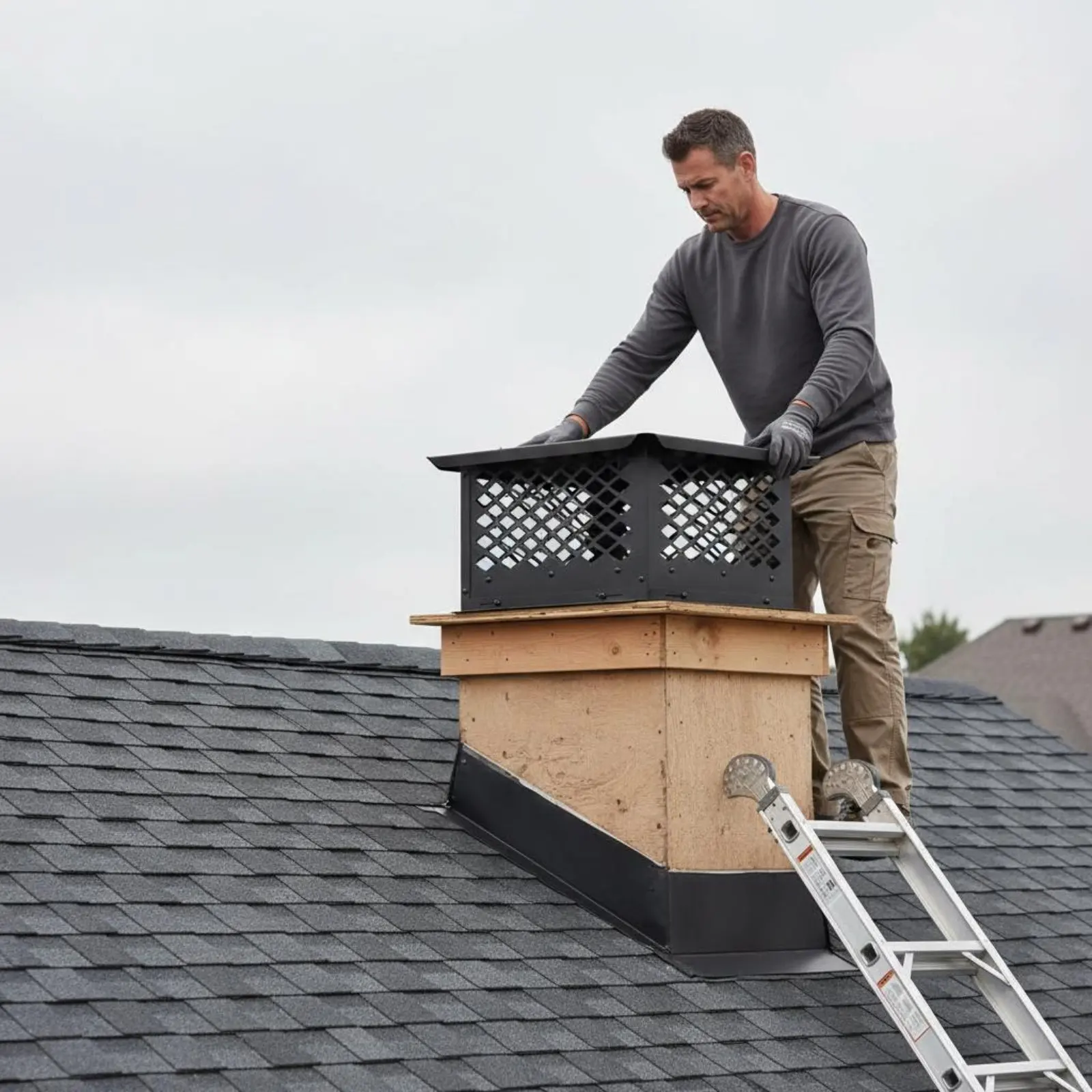 

Chimney Cap Windproof Chimney Rain Cap House Ventilation Debris Protection Home Hardware Wind Guard