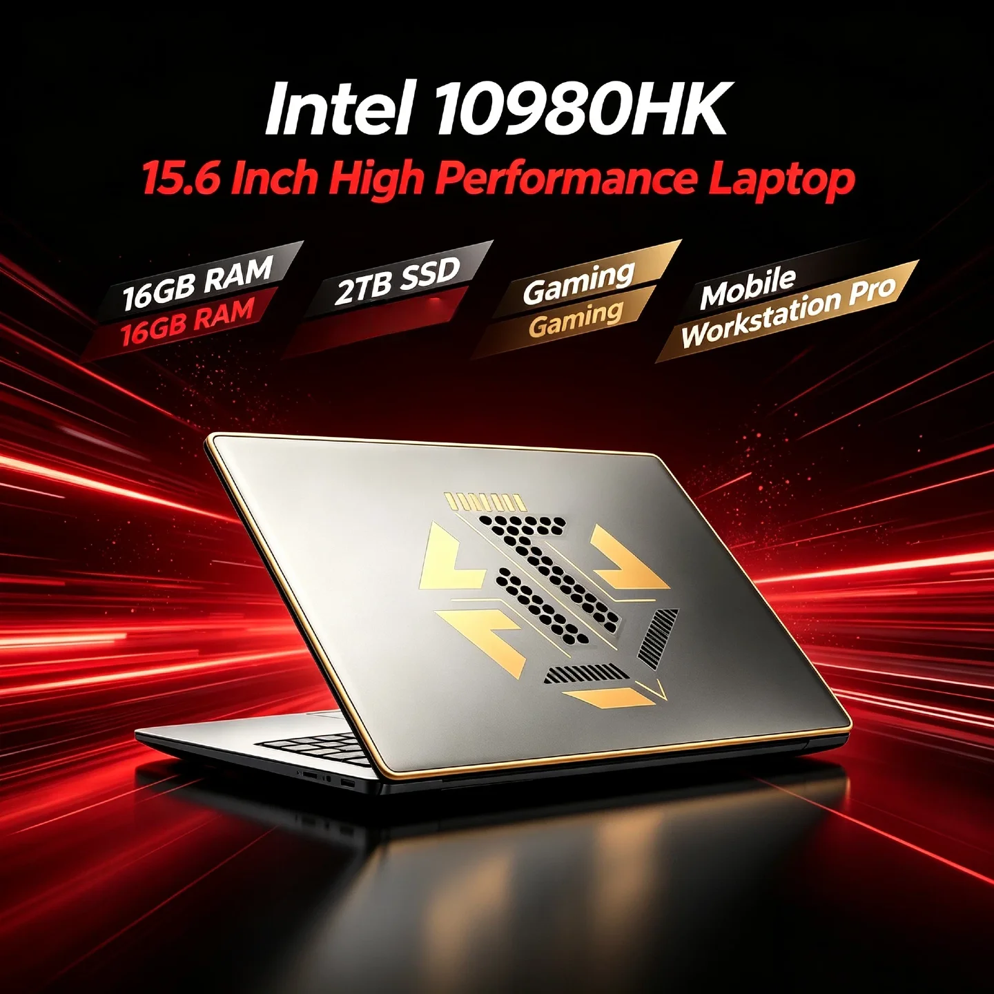 Intel Core i9 10980HK 32GB RAM 2TB SSD Fingerprint Unlock WiFi 6 4K 15.6 Inch Gaming Laptop Ultrabook Pro Max Elite