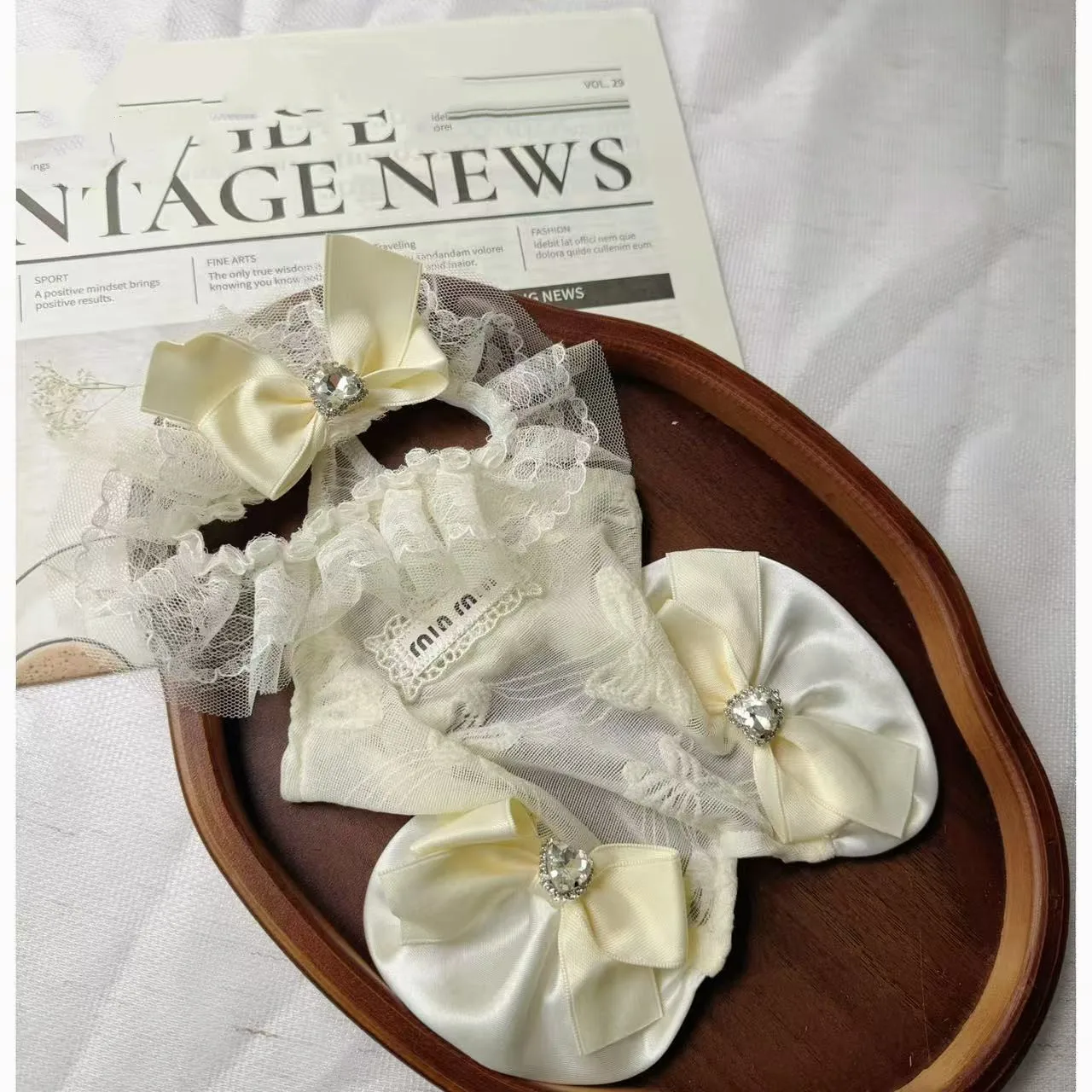 

2026 Luxury Dog Dress for Small Dogs, Ultra-Thin Lace Princess Puppy Skirt with Crystal Heart Bow, Elegant Pet Wedding Outfit